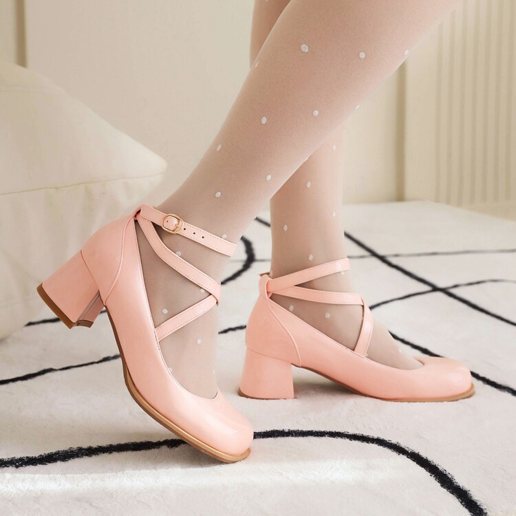 fashion-flat-shoes-for-kids-and-adults-lolita-style-cross-strap-low-heel_1 Fashion Flat Shoes for Kids and Adults Lolita Style Cross Strap Low Heel