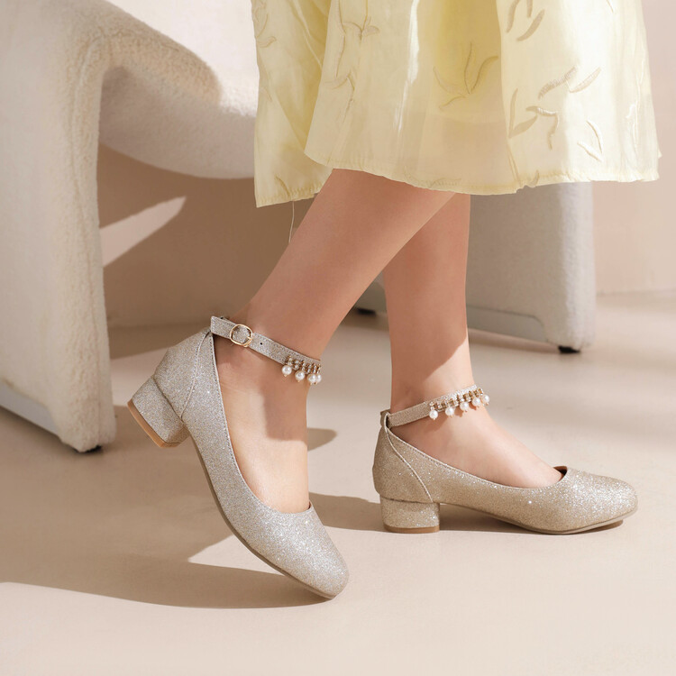 fashion-flat-shoes-for-kids-and-students-low-chunky-heel-beaded-metal-decor_1 Fashion Flat Shoes for Kids and Students Low Chunky Heel Beaded Metal Decor