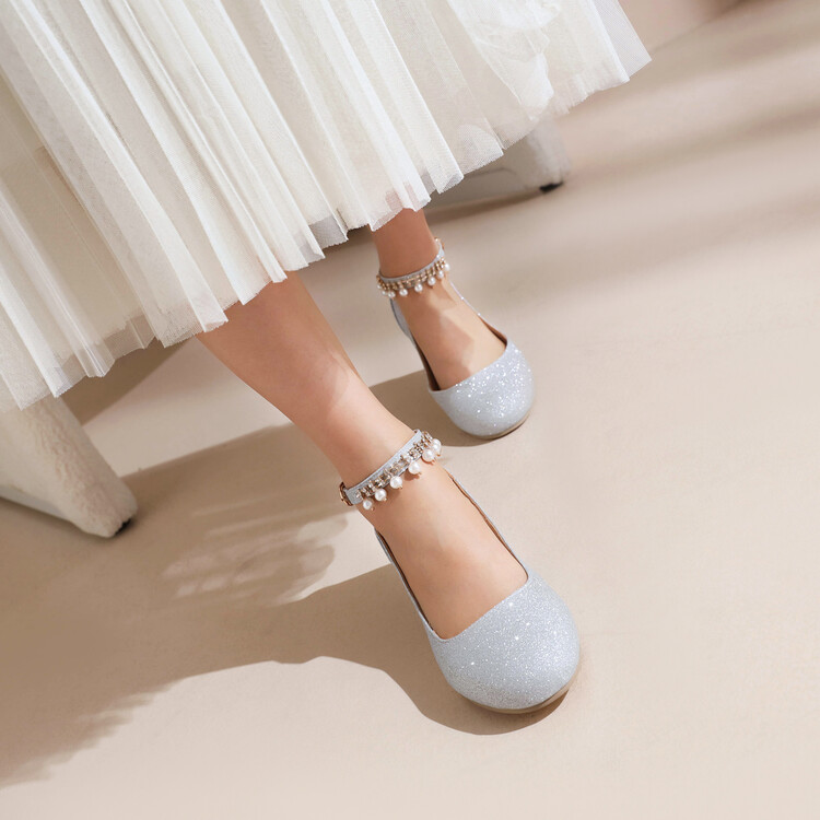 fashion-flat-shoes-for-kids-and-students-low-chunky-heel-beaded-metal-decor_2 Fashion Flat Shoes for Kids and Students Low Chunky Heel Beaded Metal Decor