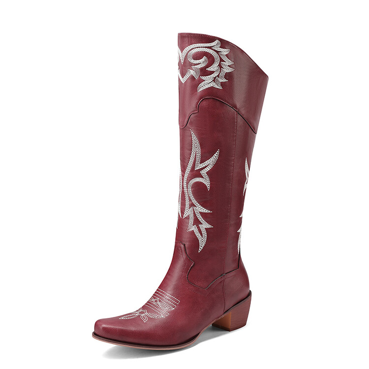 knight-boots-pu-square-toe-chunky-heel-high-shaft_4 Knight Boots PU Square Toe Chunky Heel High Shaft