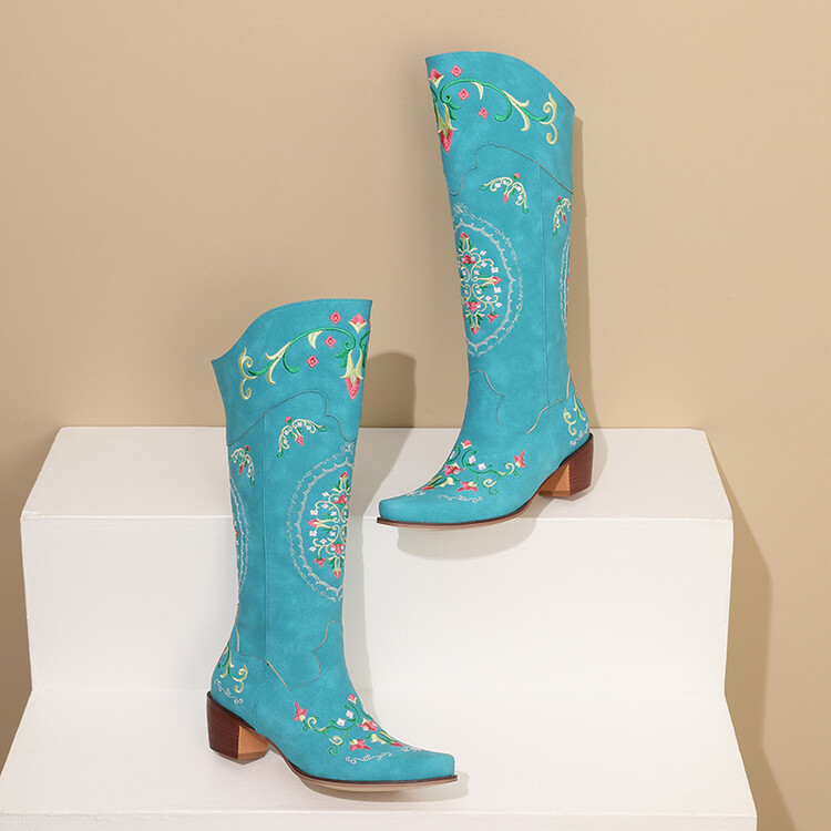 knight-boots-with-embroidered-floral-design_1 Knight Boots with Embroidered Floral Design