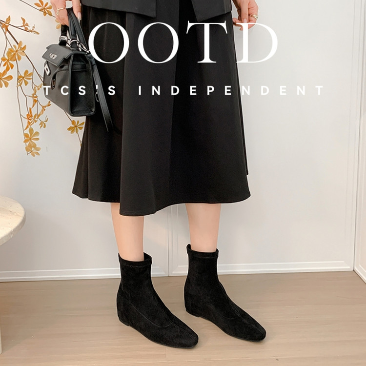 stretch-sock-boots-with-suede-upper-and-tpr-sole_3 Stretch Sock Boots with Suede Upper and TPR Sole