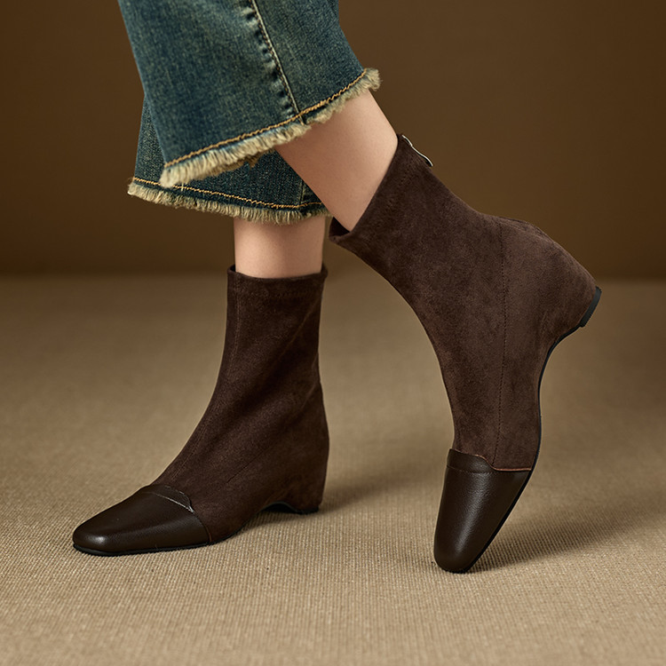 stretch-sock-boots-with-tpr-sole-and-suede-upper_3 Stretch Sock Boots with TPR Sole and Suede Upper
