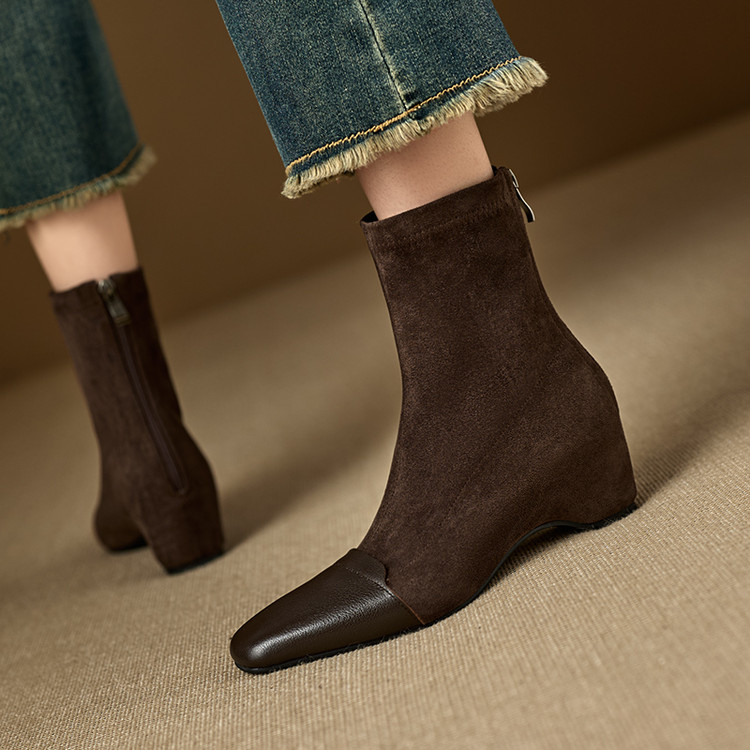 stretch-sock-boots-with-tpr-sole-and-suede-upper_4 Stretch Sock Boots with TPR Sole and Suede Upper