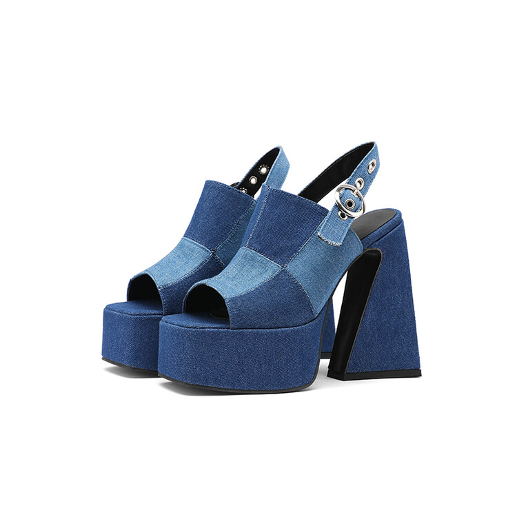 womens-denim-open-toe-block-heel-sandals_3 Women's Denim Open Toe Block Heel Sandals
